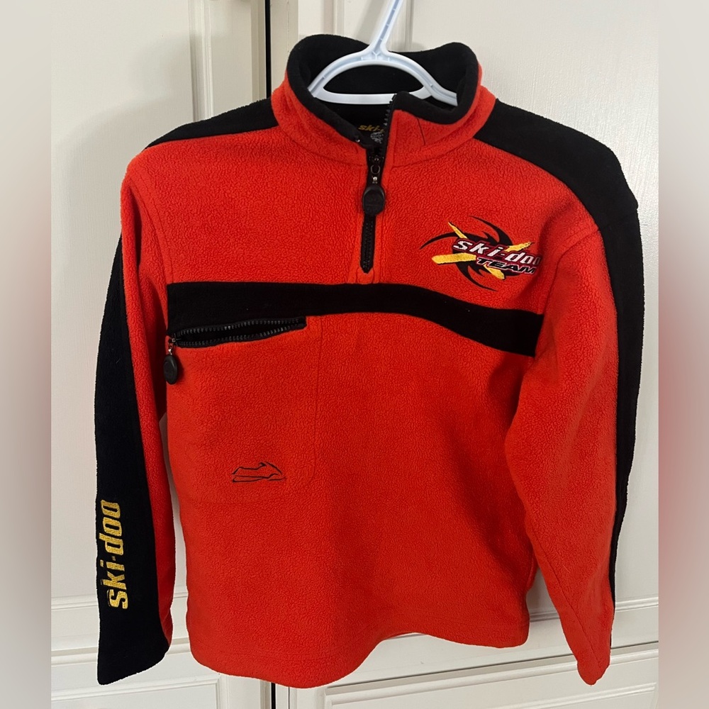 Ski-Doo Kids Red and Black Fleece Jacket